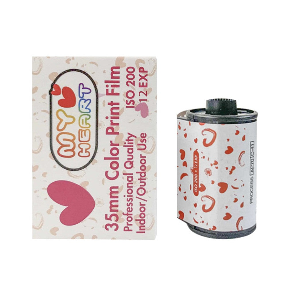 Reusable 135 Film Camera with Water-resistant Case and 35mm Film Roll - Red