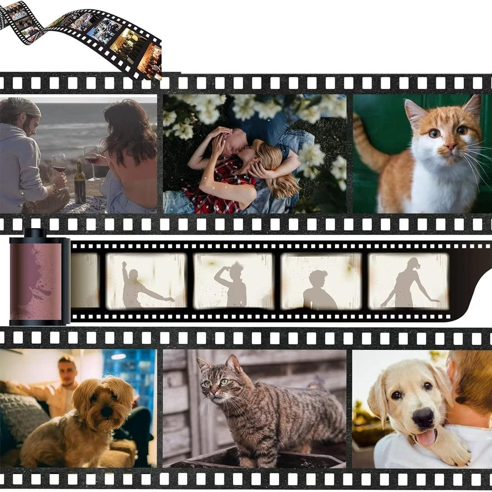 Reusable 135 Film Camera with Water-resistant Case and 35mm Film Roll - White