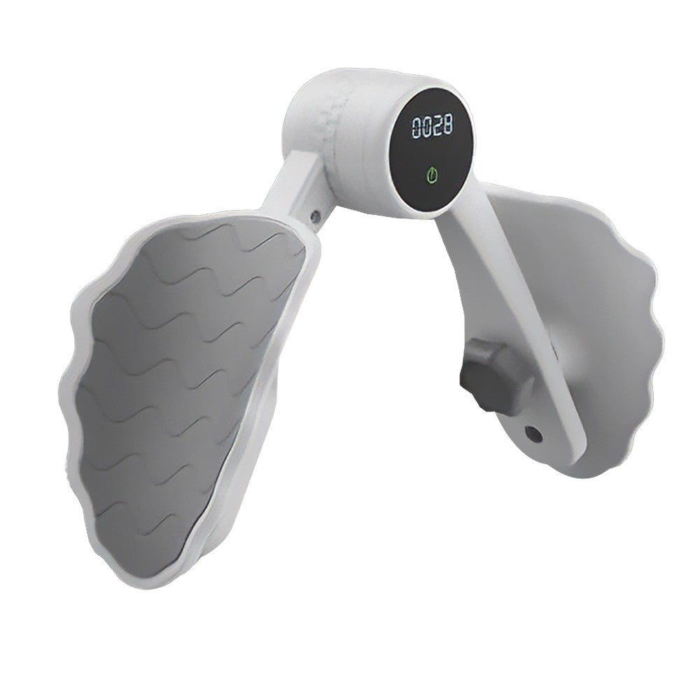 Women Inner Thigh Exerciser Pelvic Floor Muscle Trainer with Counter - Grey