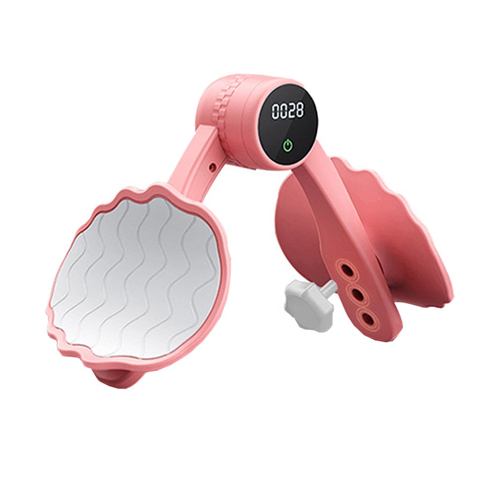Women Inner Thigh Exerciser Pelvic Floor Muscle Trainer with Counter - Pink