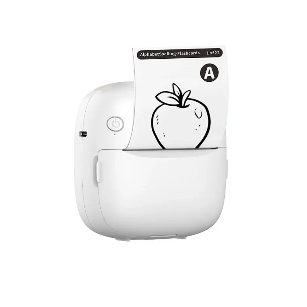 RGB Lights Pocket Printer with 5 Rolls Papers and Stickers