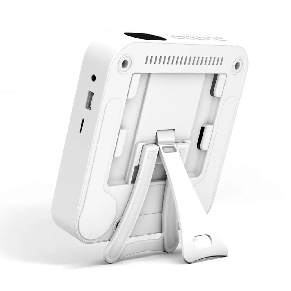 Portable CD Player with Bluetooth Receiver Music Player Home FM Radio - White