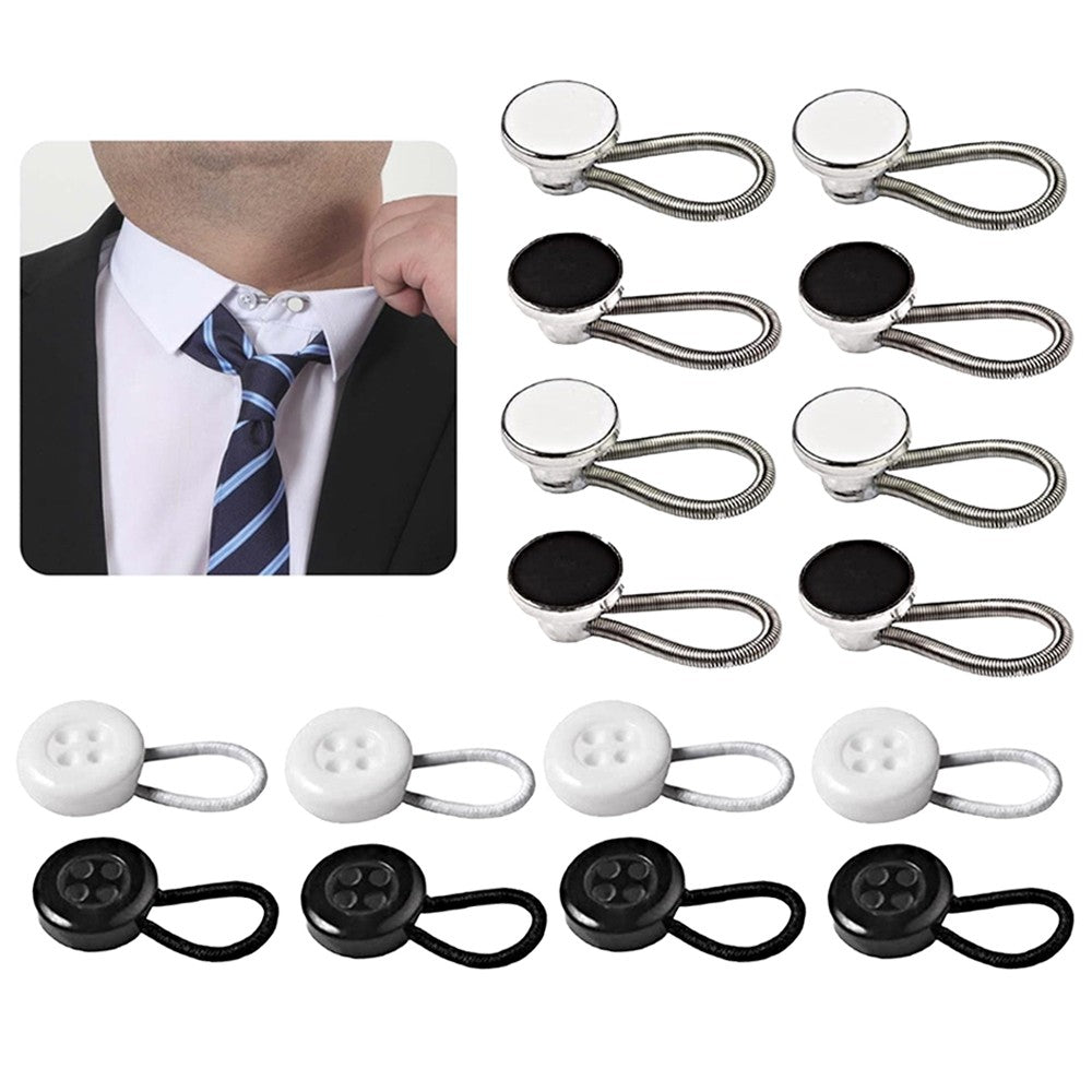 16Pcs Shirt Collar Button Extender Shirt Cuff Expander for Mens