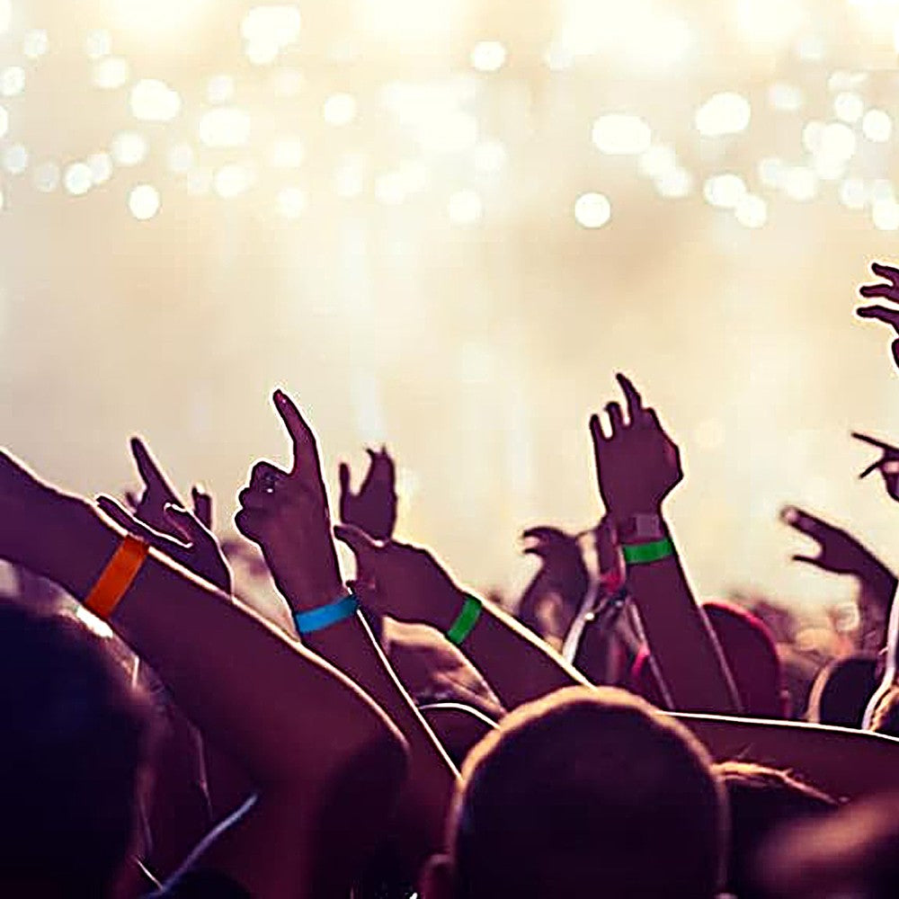 600 Pieces Paper Wristbands Colored Events Hand Bands Concert Party Wristbands
