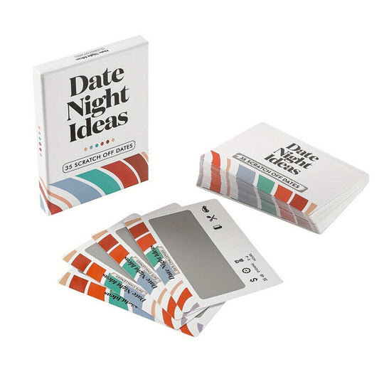 Couples Date Night Ideas Cards Scratch Card Game Set with Scratch Card Tool