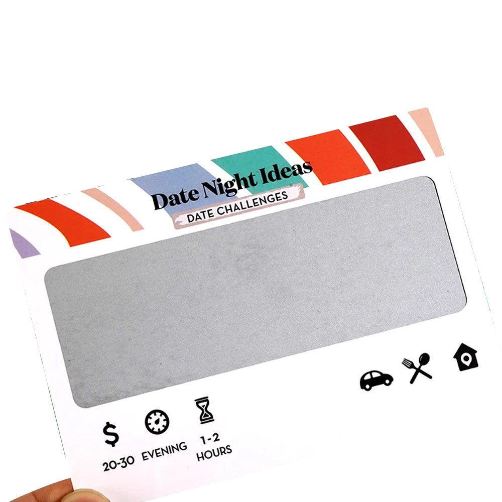Couples Date Night Ideas Cards Scratch Card Game Set with Scratch Card Tool