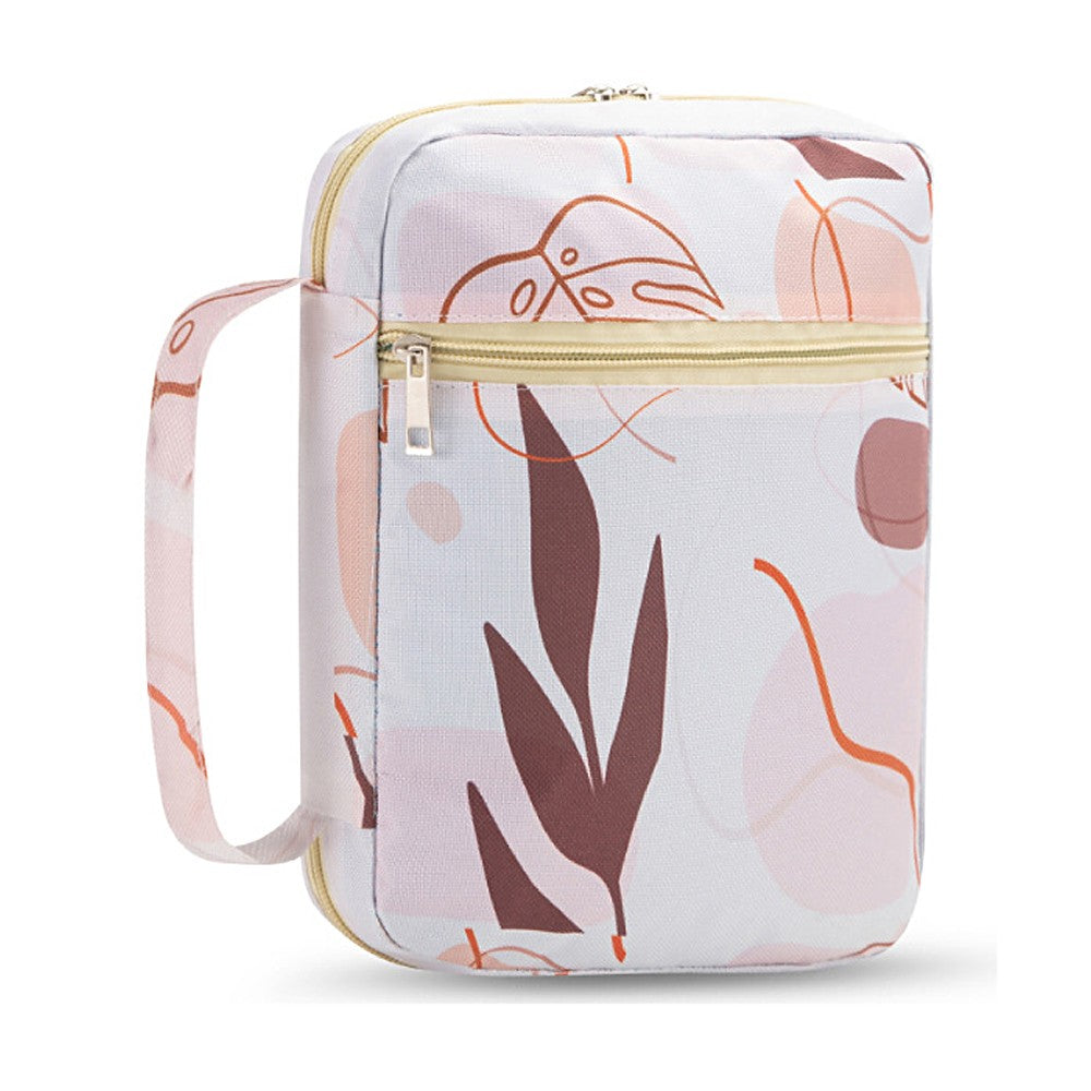 Printed Bible Bag Portable Bible Cover Bible Holder Case with Bookmark - Style 4