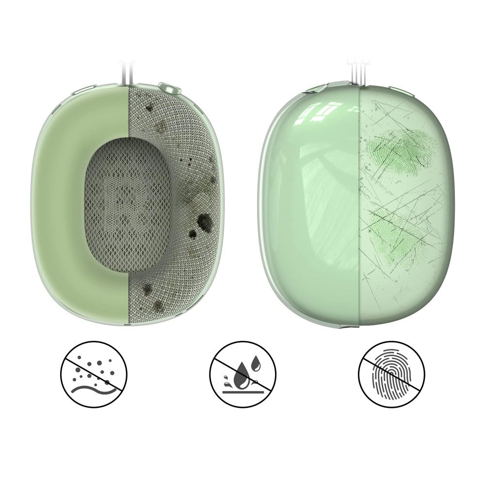 For Apple Airpods Max Protective Cover Case Transparent Headphones Case - Green