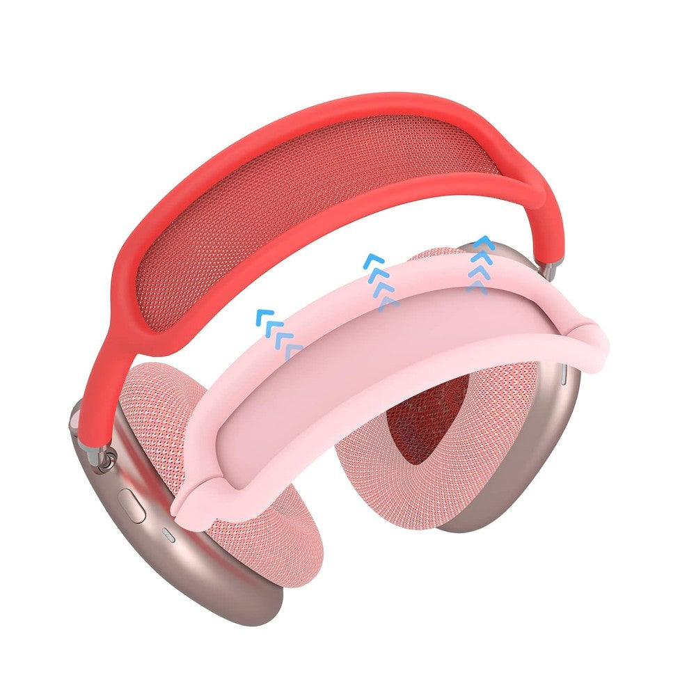 For Apple Airpods Max Protective Cover Case Transparent Headphones Case - Pink