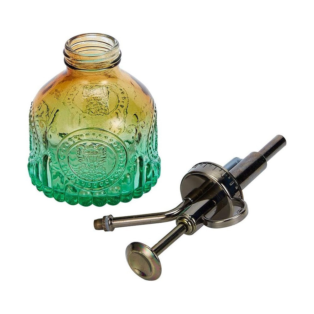 1Pc Glass Plant Mister Spray Bottle Watering Bottle with Top Pump - Yellow-Green