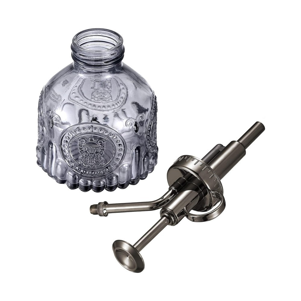 1Pc Glass Plant Mister Spray Bottle Watering Bottle with Top Pump - Grey