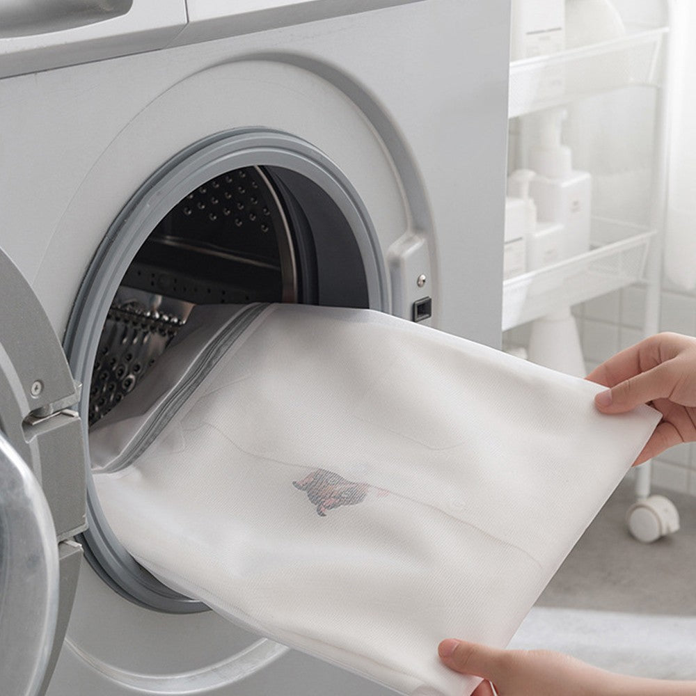 9-Piece Mesh Zippered Laundry Bags Set for Washing Delicates - Coarse Mesh Style