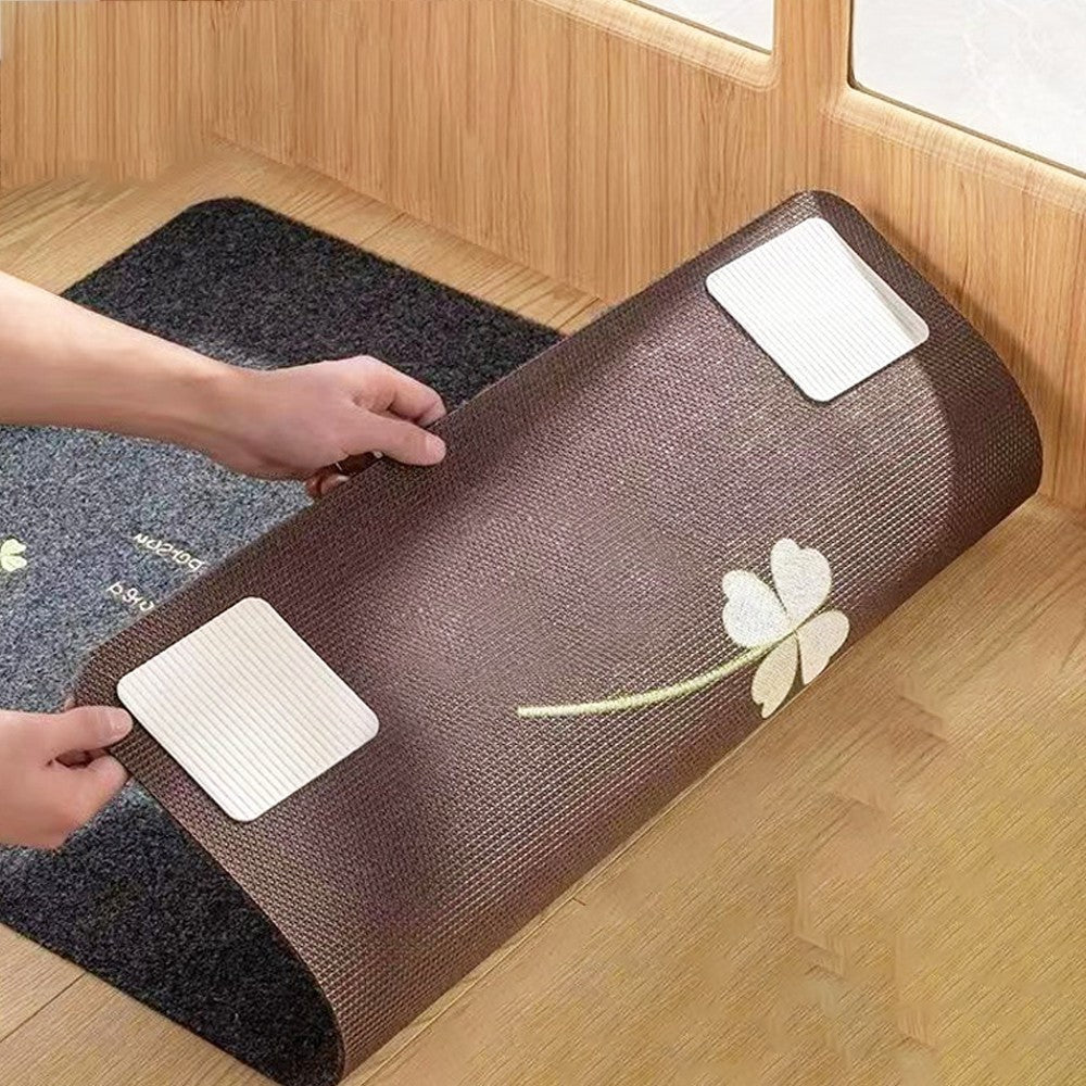4Pcs Washable Rug Pad Grippers Non Slip Rug Pads for Hardwood Floors and Tiles
