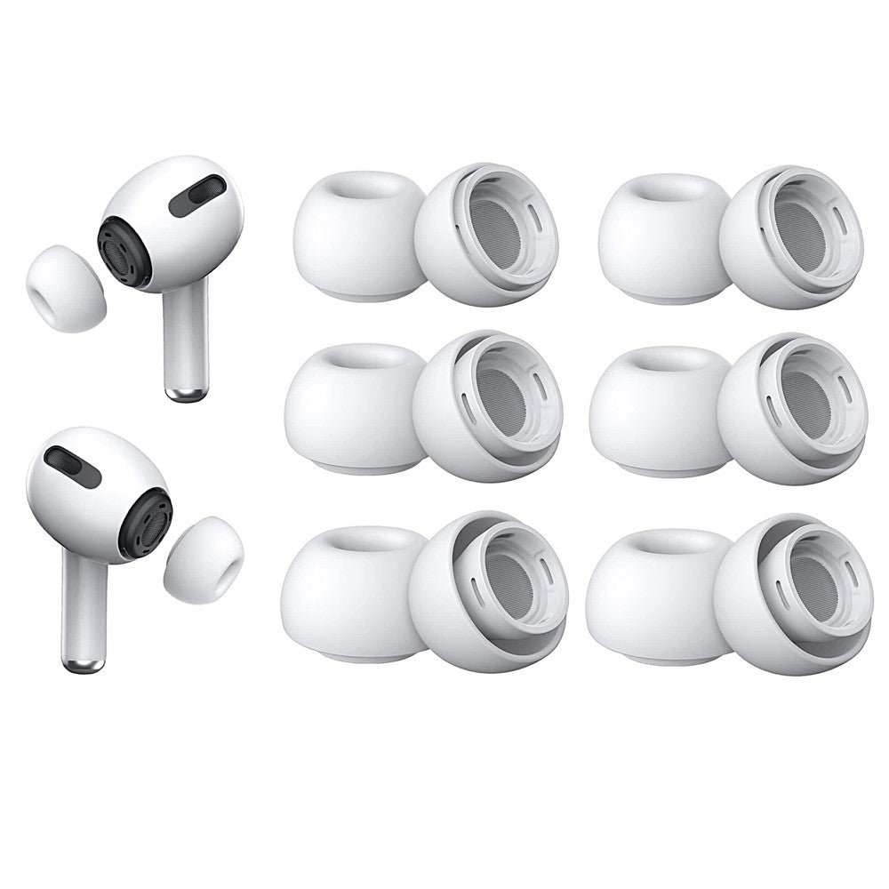6 Pairs of Replacement Ear Tips for AirPods Pro and AirPods Pro 2nd Gen - S/M/L