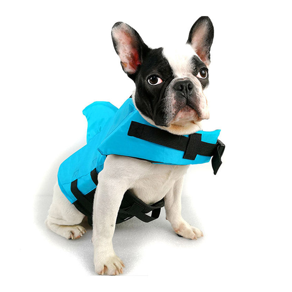 S Size Blue Shark Fin Dog Life Jacket Vest