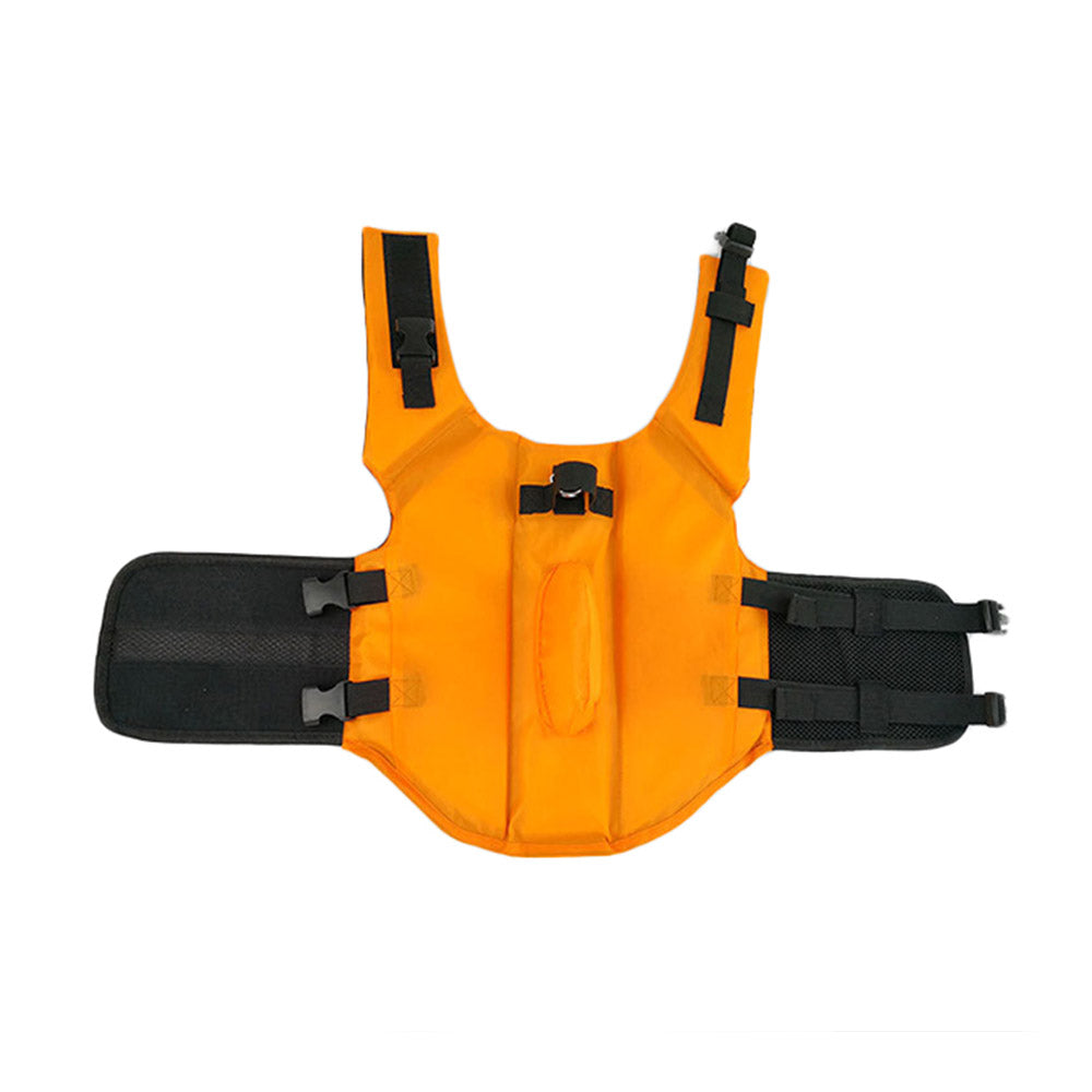 L Size Orange Shark Fin Dog Life Jacket Vest