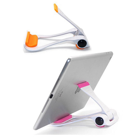 2 X Multi-Angle Foldable Cellphone Holder Orange Pink