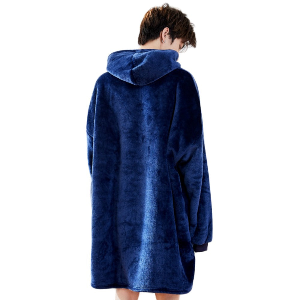 2 X Winter Huggle Hoodies Throw Red and Navy