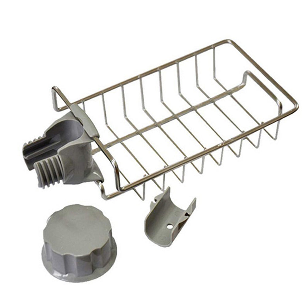 Kitchen Caddy Stainless Steel Sink Faucet Storage Rack Sponge Holder Organizer