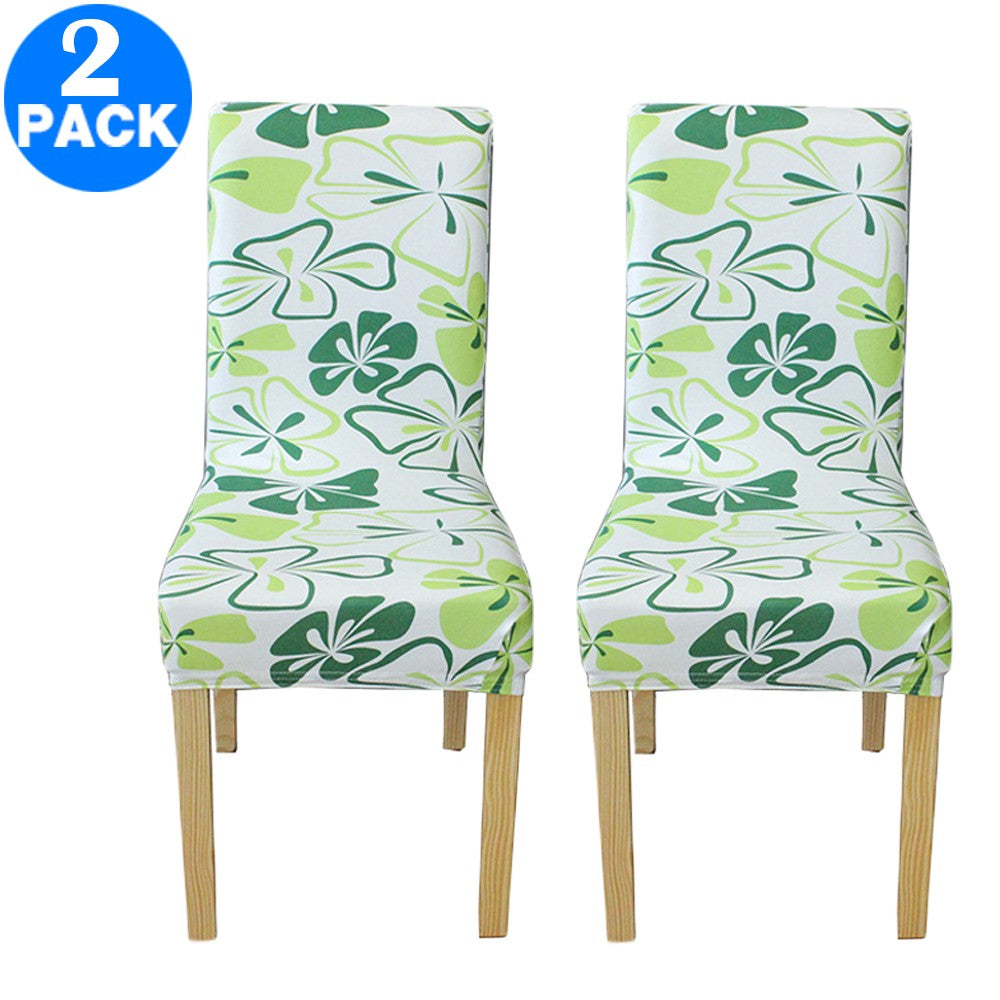 2X Printed Pattern Stretch Dining Chair Slipcovers Home Decor-Style 4