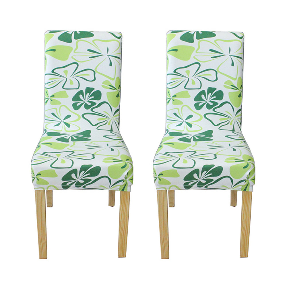 2X Printed Pattern Stretch Dining Chair Slipcovers Home Decor-Style 4