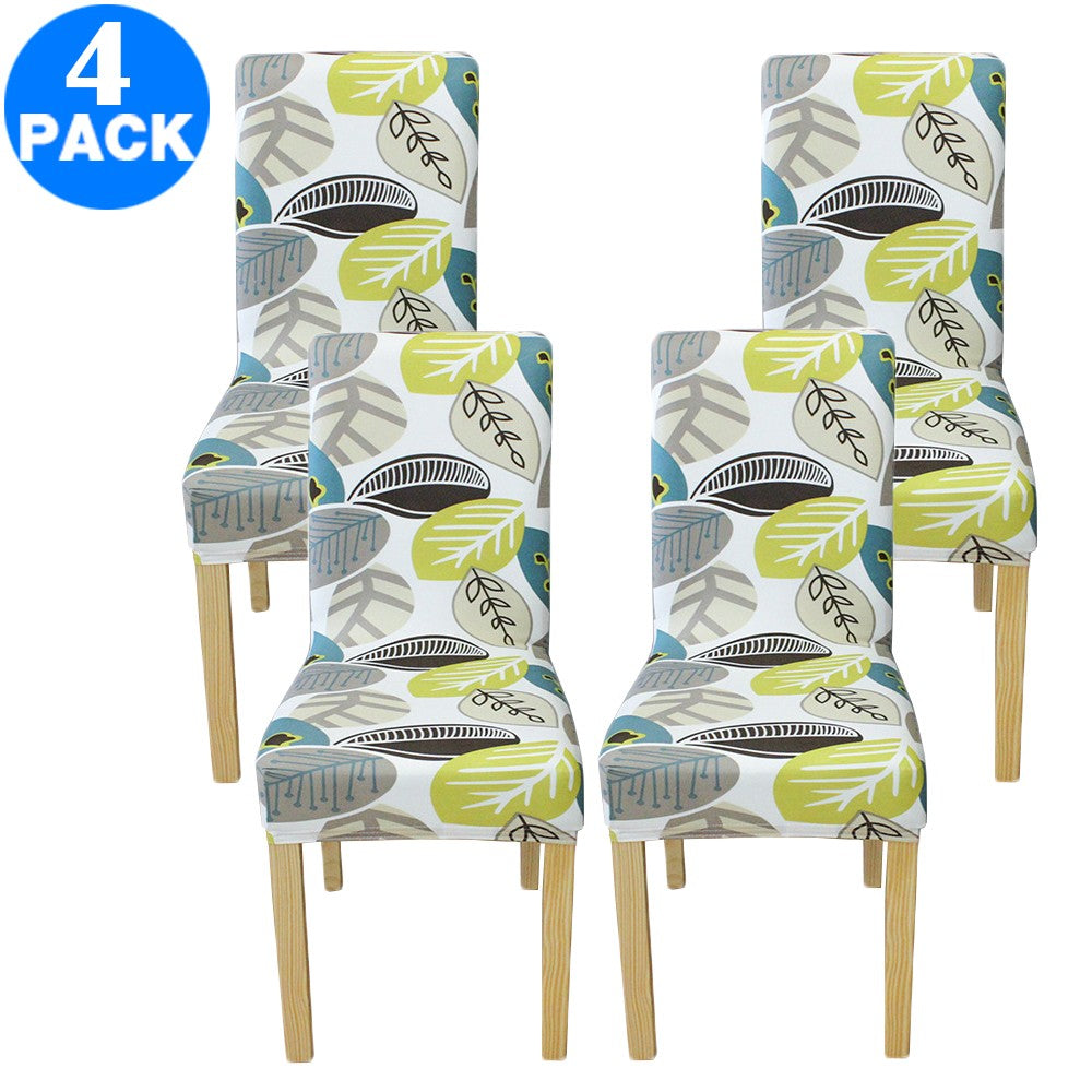 4X Printed Pattern Stretch Dining Chair Slipcovers Home Decor-Style 2