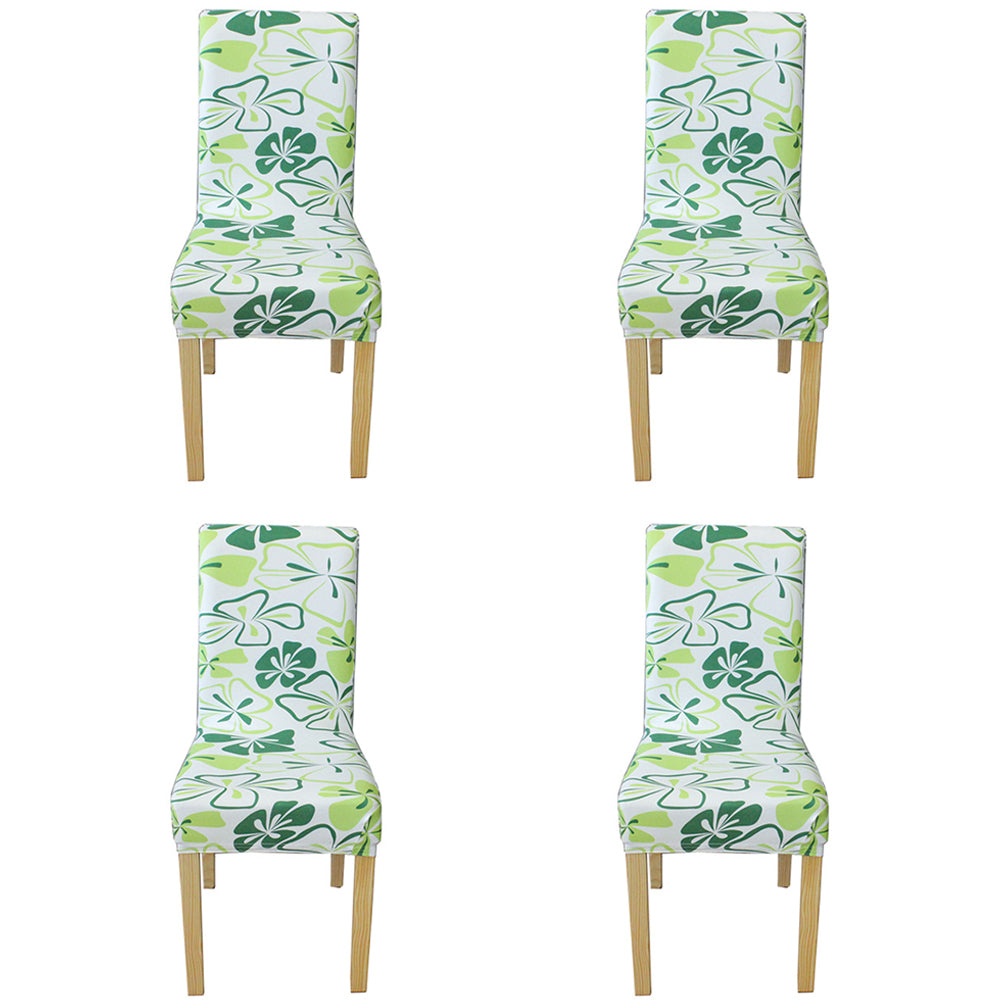 4X Printed Pattern Stretch Dining Chair Slipcovers Home Decor-Style 4