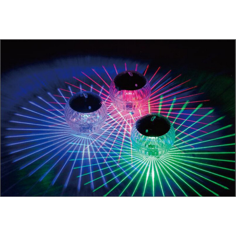 4 X Colour Changing Waterproof Solar Floating LED Lights
