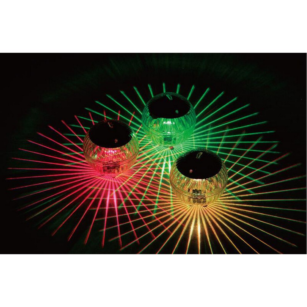 4 X Colour Changing Waterproof Solar Floating LED Lights