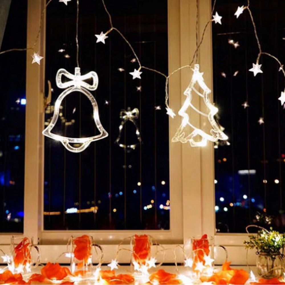 4Pcs Styles Window Decor Lights with Suction Cup