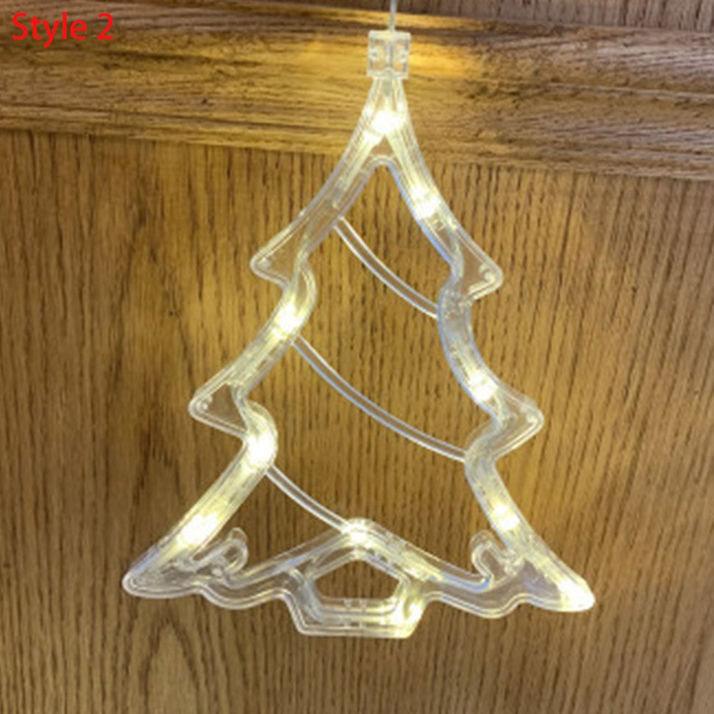 4Pcs Styles Window Decor Lights with Suction Cup