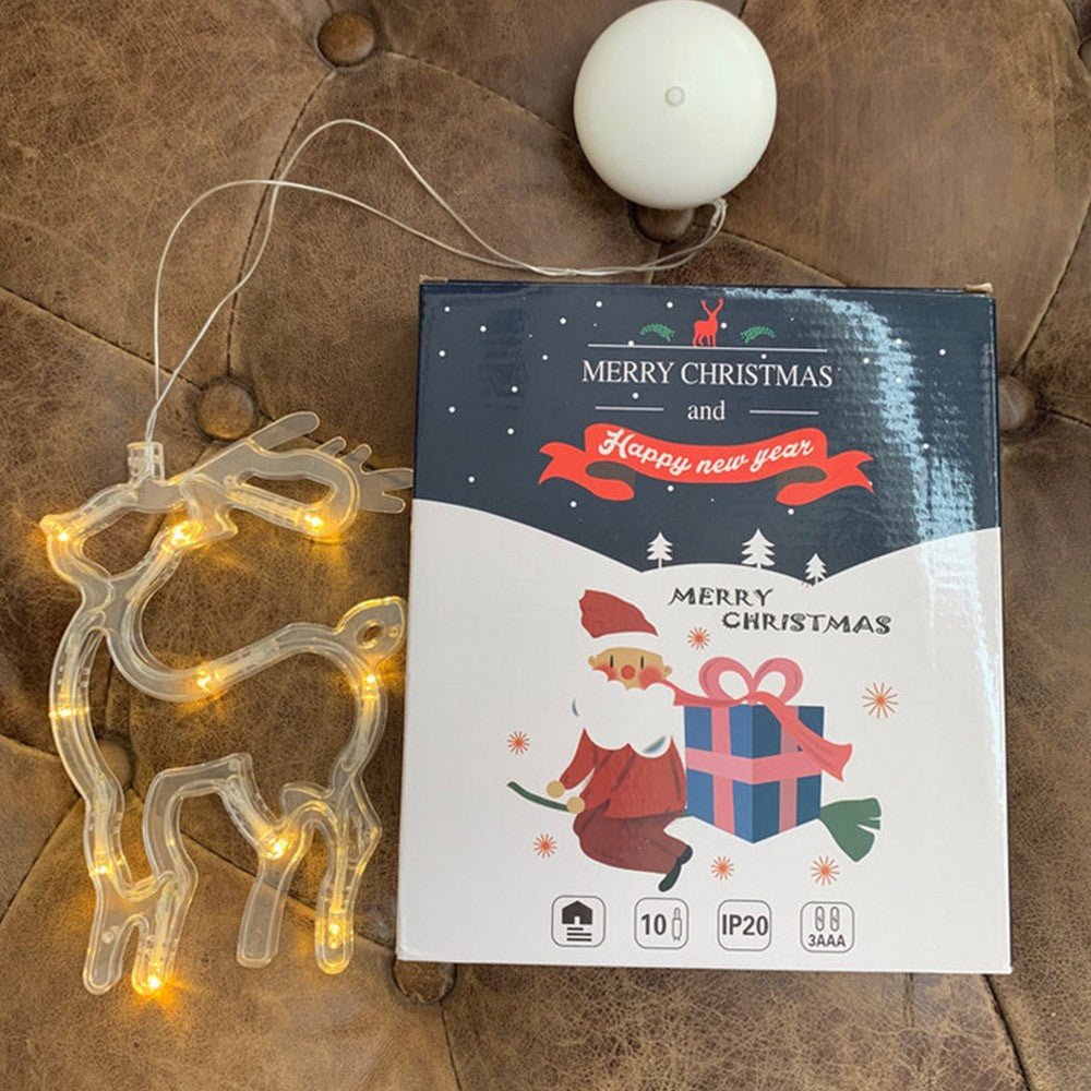 4Pcs Styles Window Decor Lights with Suction Cup