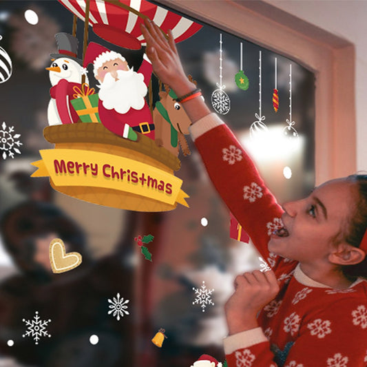 60 x 90cm Removable Christmas Window Clings Decal Wall Sticker