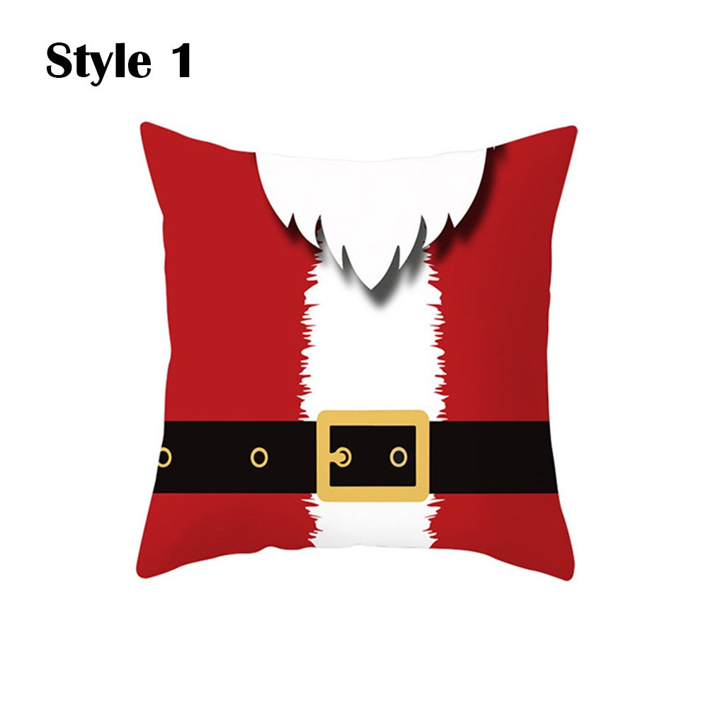 2Pack 45 X 45CM Christmas Decorative Square Pillow Cases Style 1 and Style 5
