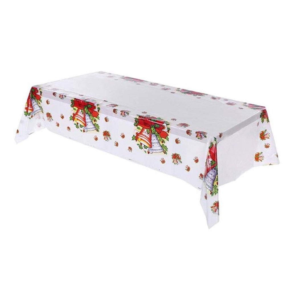 4Pcs Waterproof Oil-Proof Plastic Christmas Table Covers