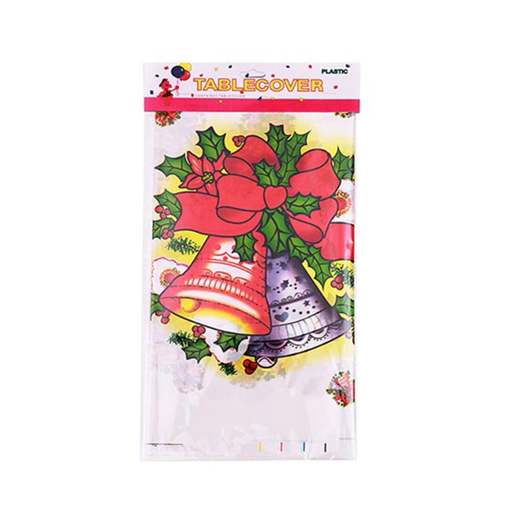 4Pcs Waterproof Oil-Proof Plastic Christmas Table Covers