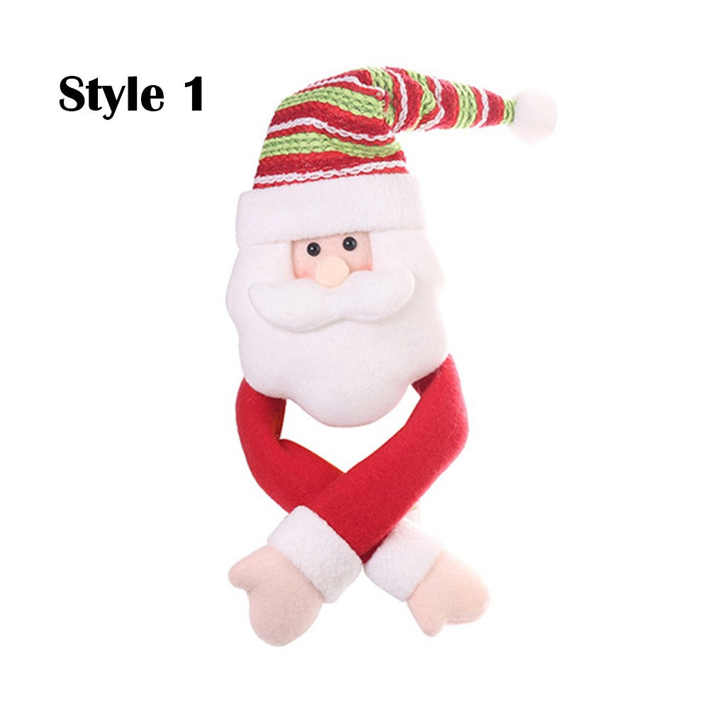 4 X Christmas Wine Bottle Covers Same Colour
