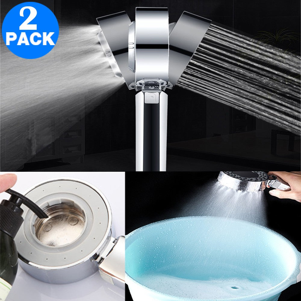 Pressurized Spray Shower Head with Foaming Function