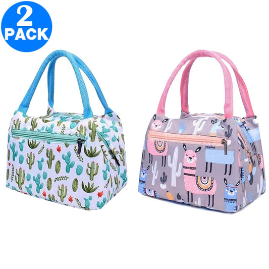 2 X Insulated Lunch Bags Style 1 + Style 2
