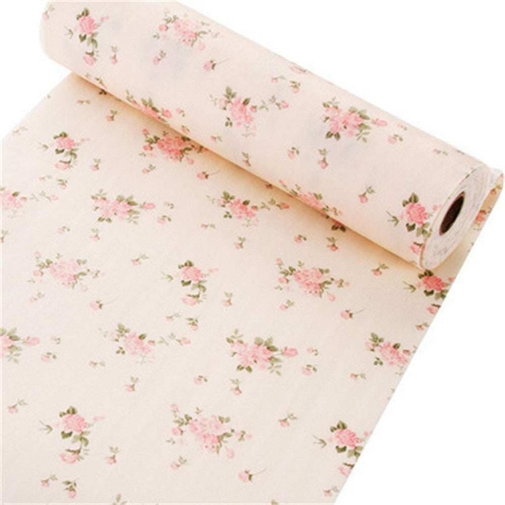 45cm x 300cm Home Kitchen Shelf Drawer Liner Drawer Mat Flower