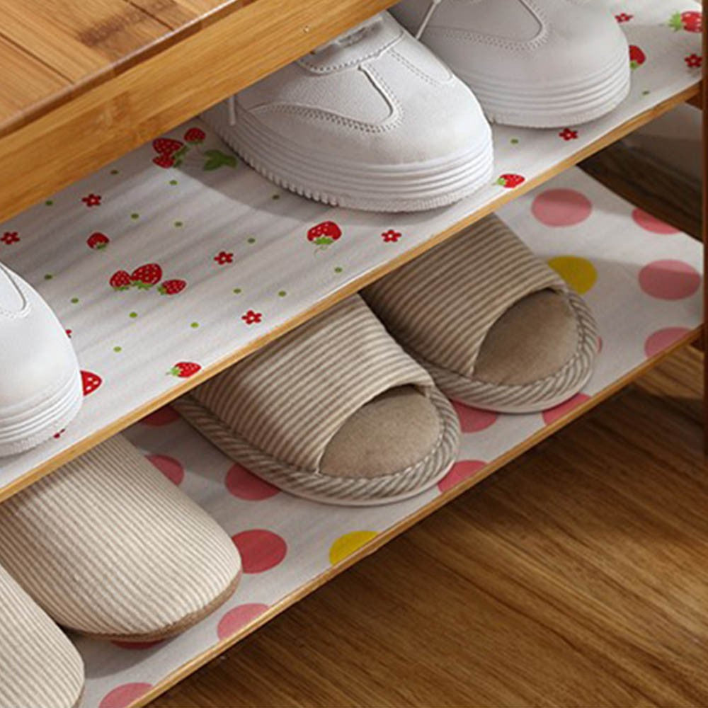 2 Rolls 45cm x 300cm Home Kitchen Shelf Drawer Liner Drawer Mat Pink