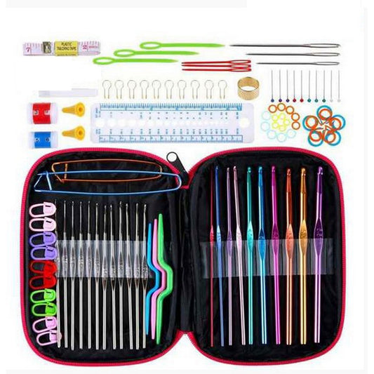 99Pcs Aluminum Crochet Hooks Set