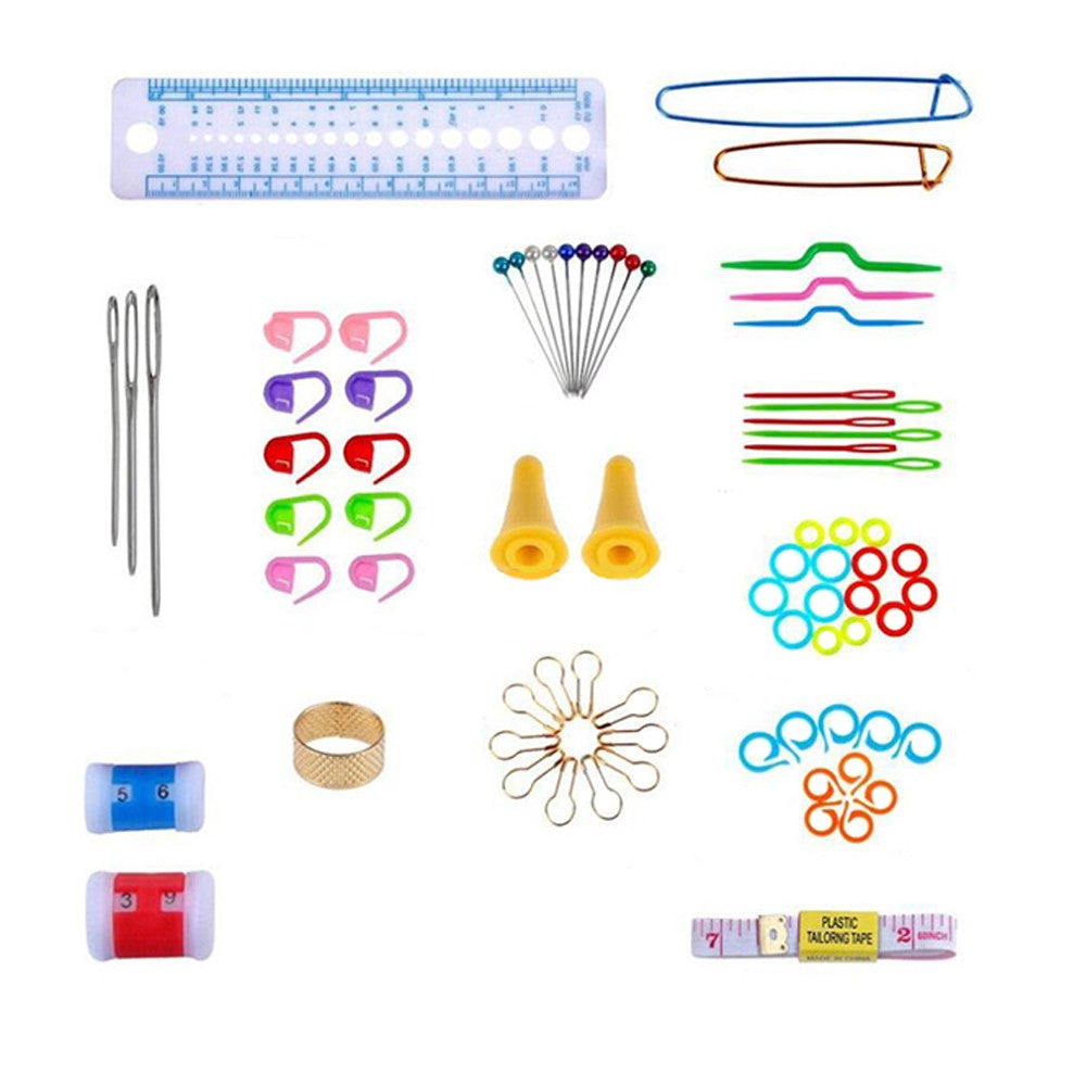 99Pcs Aluminum Crochet Hooks Set