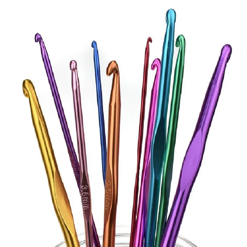99Pcs Aluminum Crochet Hooks Set