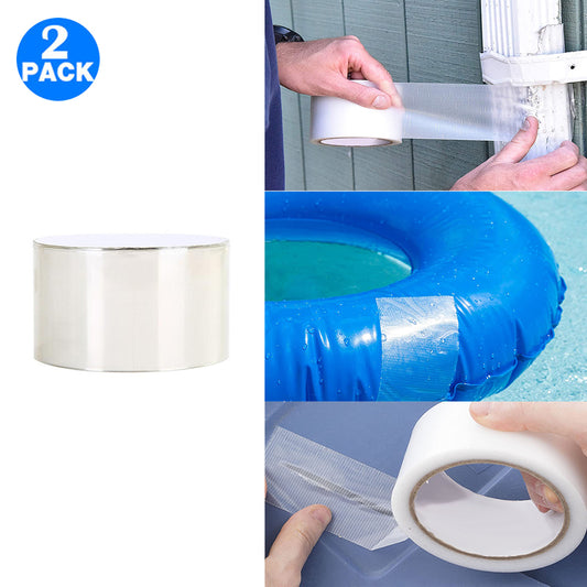 2pcs 5X150CM Waterproof Adhesive Repair HomeTape-Transparent