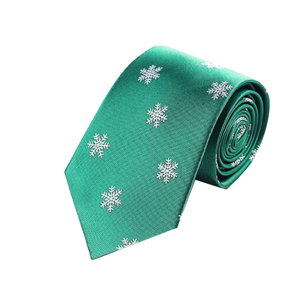 2 X Christmas Tie Holiday Season Neckties Green and Red