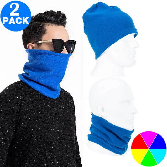 2 X Unisex Multifunctional Neck Warmers Same Colour