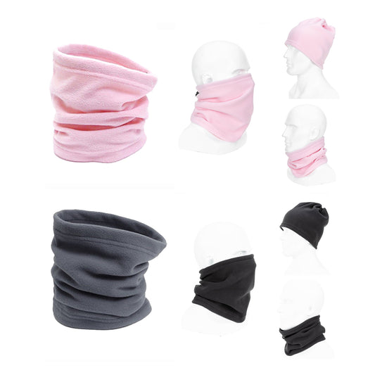 2X Outdoor Multifunctional Neck Warmers-Pink and Grey
