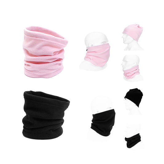 4X Outdoor Multifunctional Neck Warmers-2 Pink and 2 Black