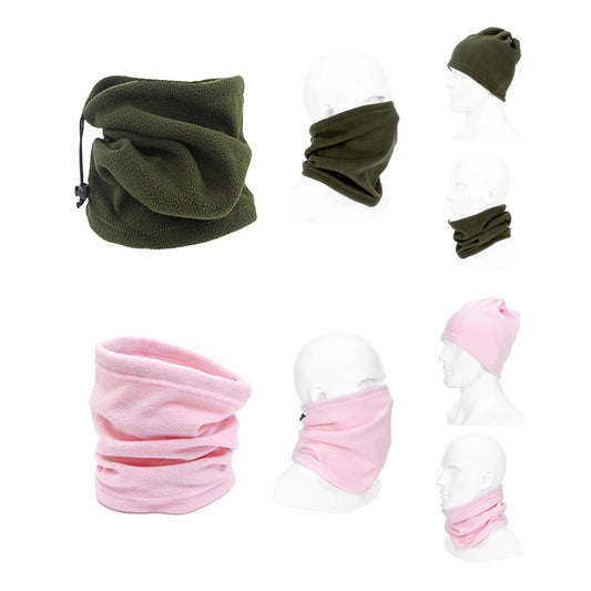 4X Outdoor Multifunctional Neck Warmers-2 Pink and 2 Green